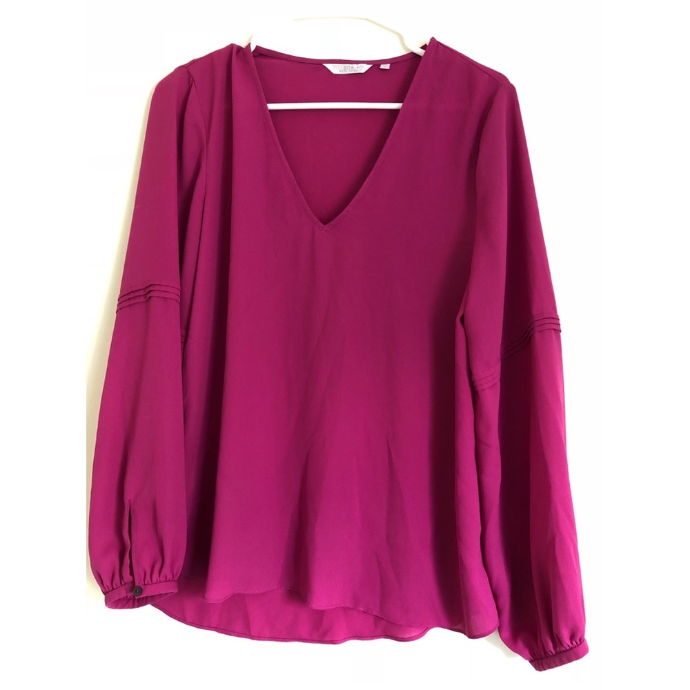 Fushia V Neck